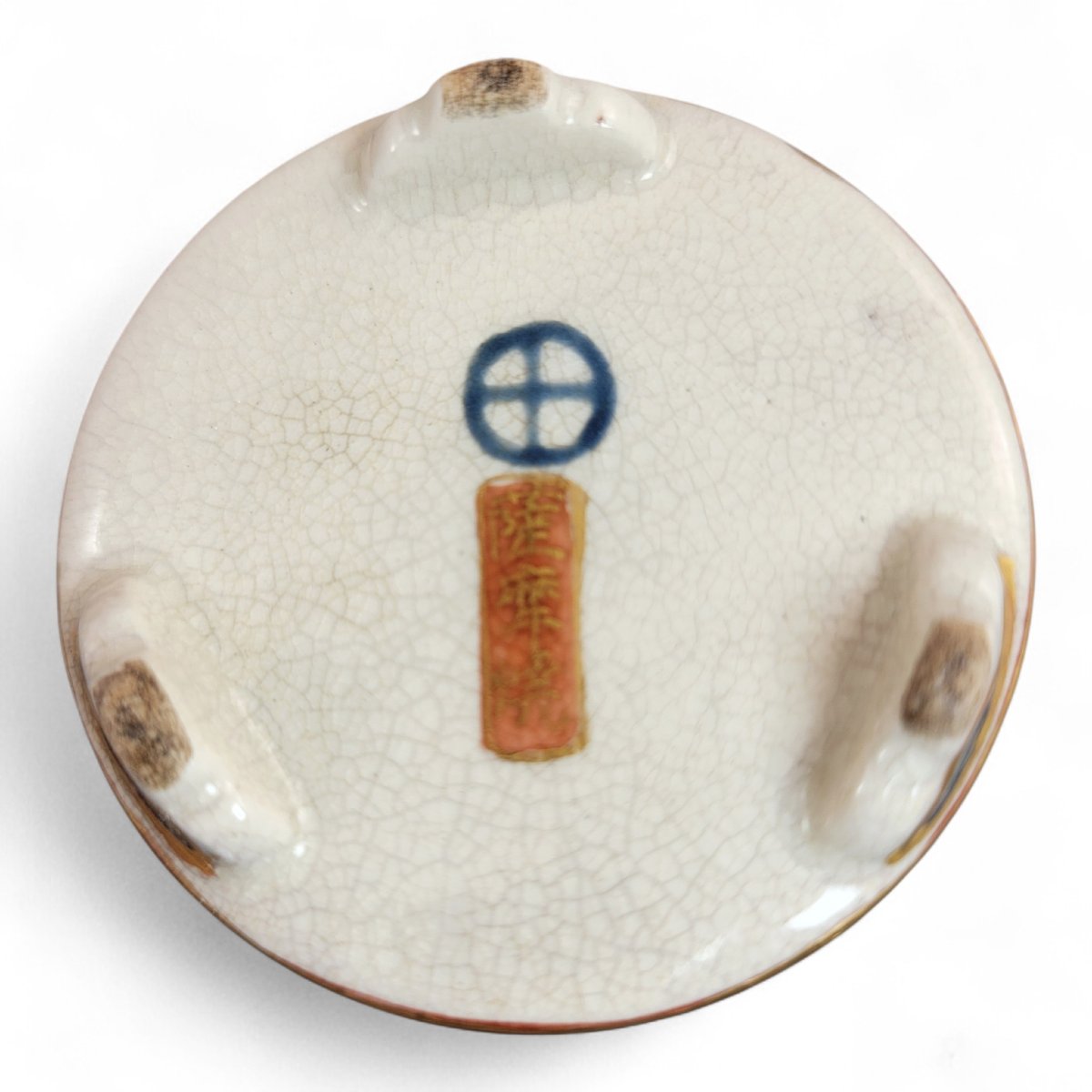 Vase cylindrique en Satsuma, Japon Meiji, scènes de samouraïs et de cour-photo-2