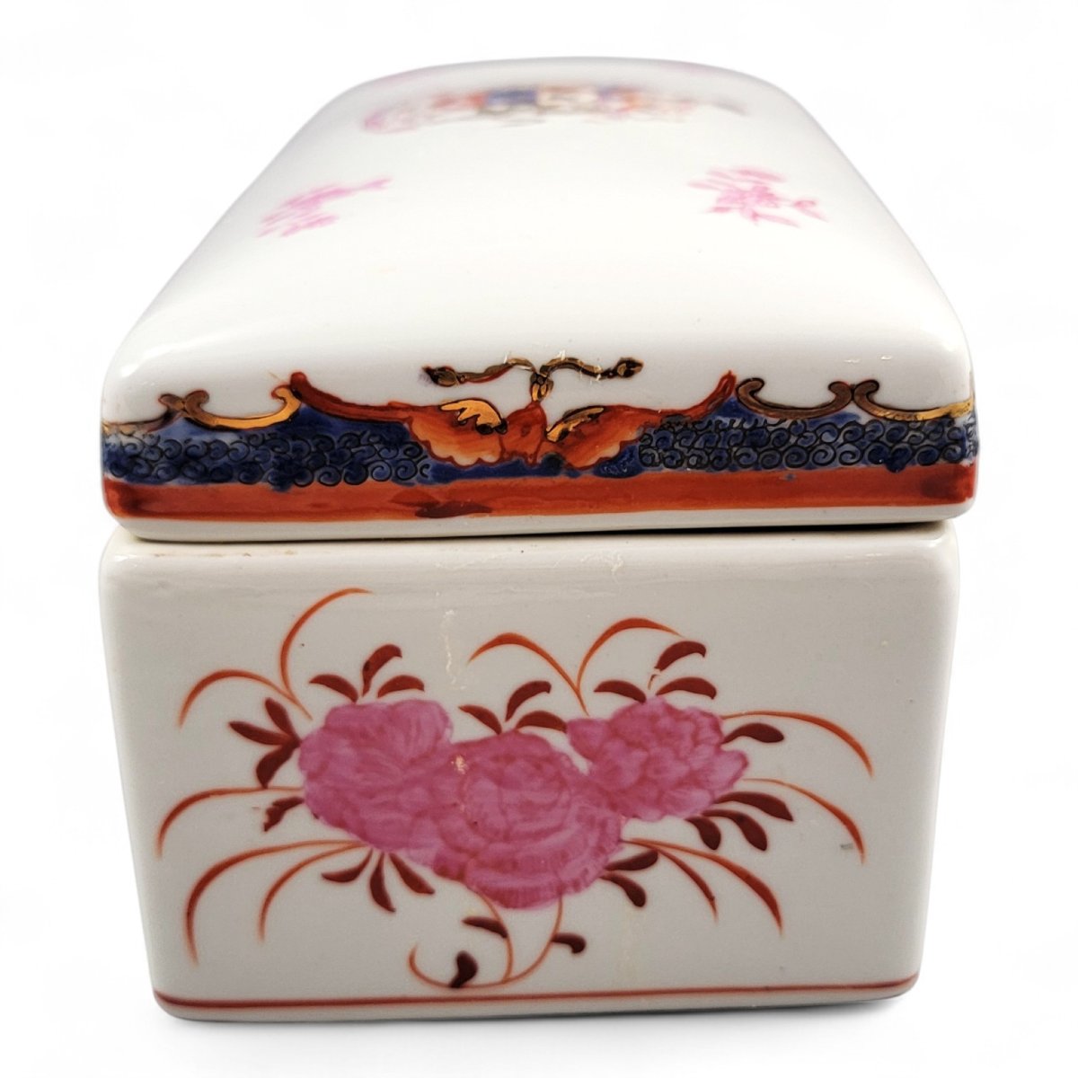 Paire de boîtes armoriées en porcelaine, Hong Kong, XXᵉ siècle-photo-4