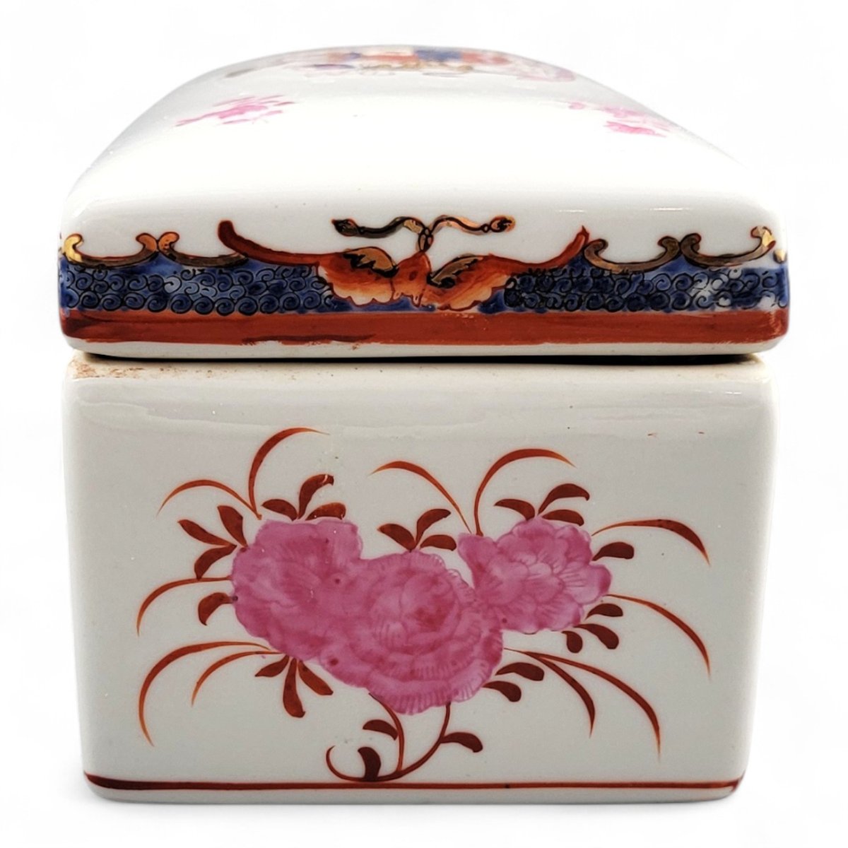 Paire de boîtes armoriées en porcelaine, Hong Kong, XXᵉ siècle-photo-2