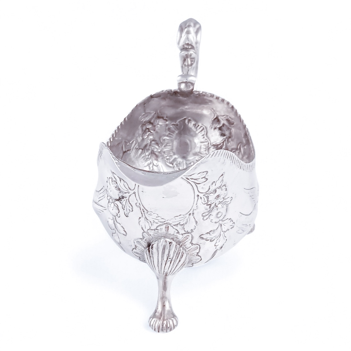 Saucière Irlandaise en Argent, Ambrose Boxwell, Dublin, XVIIIe Siècle-photo-3