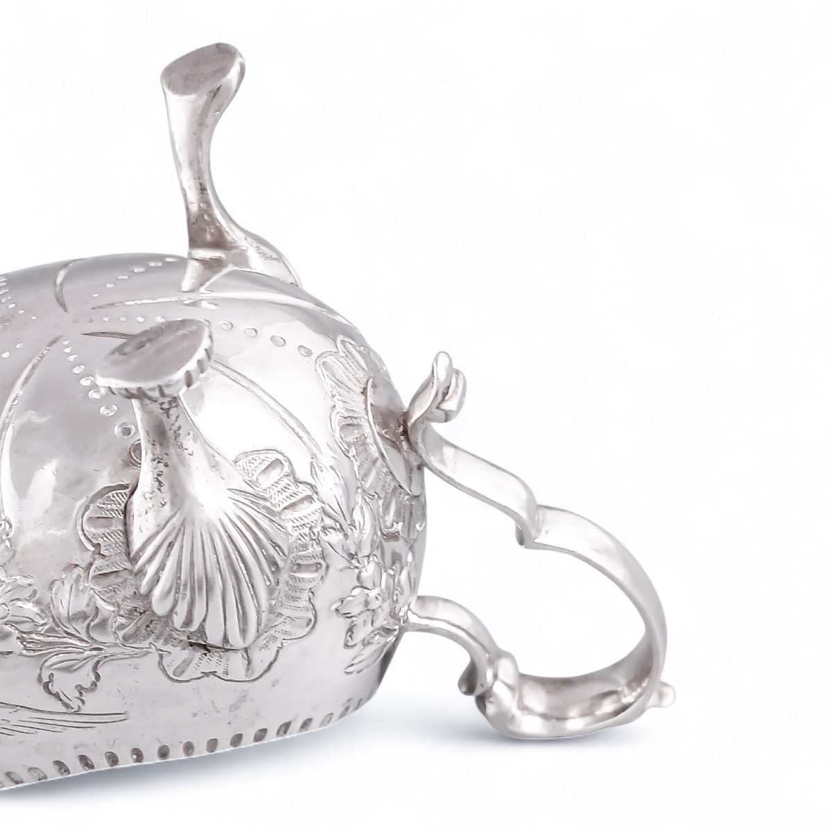 Saucière Irlandaise en Argent, Ambrose Boxwell, Dublin, XVIIIe Siècle-photo-2