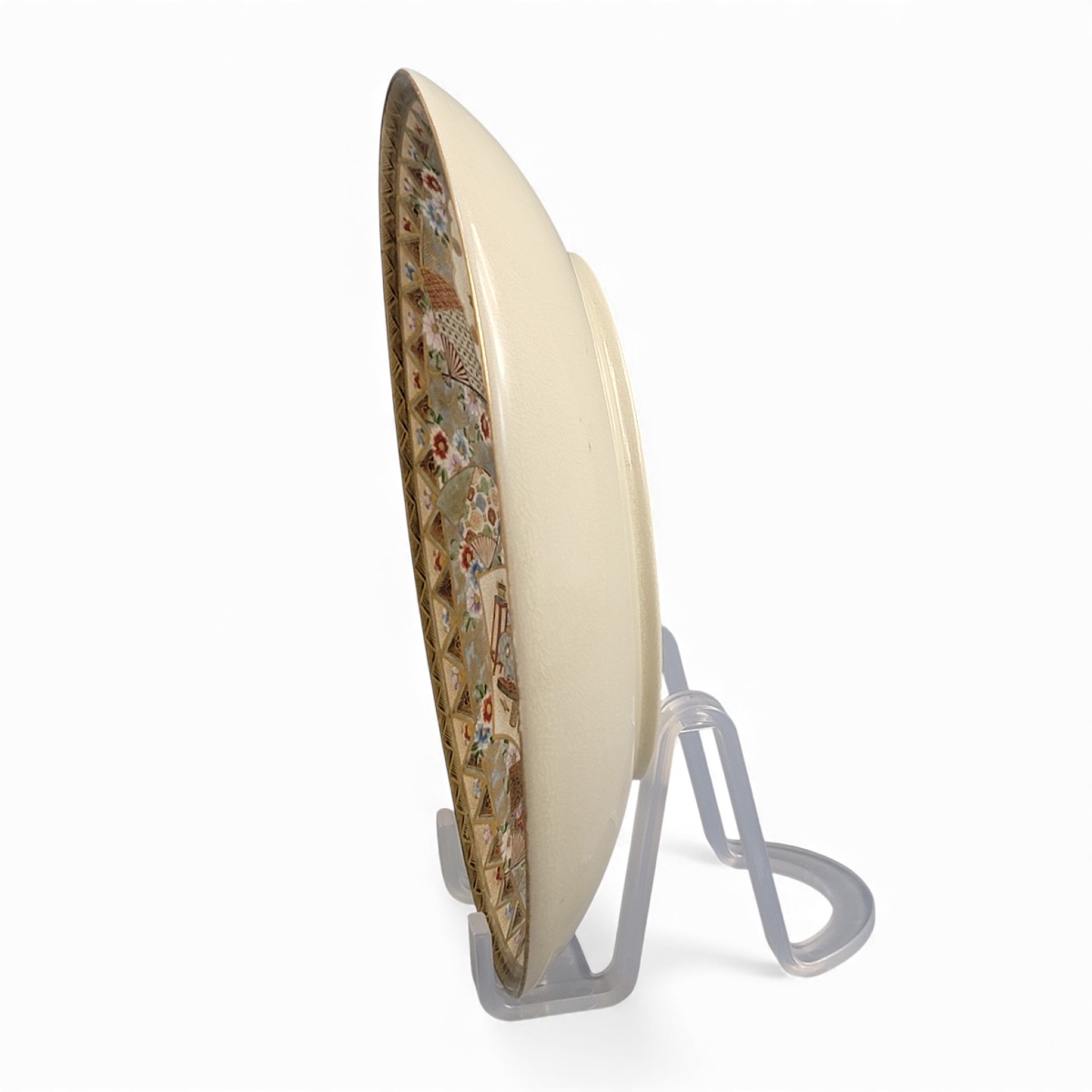 Paire d’assiettes Satsuma Meiji par Miyagawa (Makuzu) Kozan-photo-4