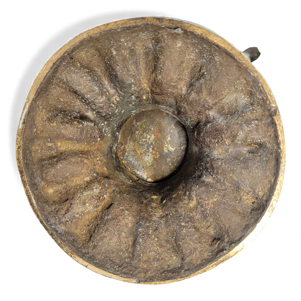 Grande aiguière indo-persane en bronze, anse makara, Inde c. 1850-photo-5