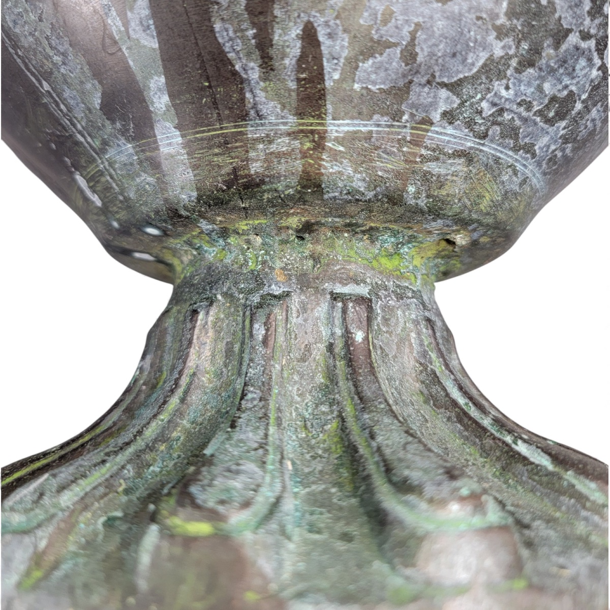 Grande aiguière indo-persane en bronze, anse makara, Inde c. 1850-photo-6