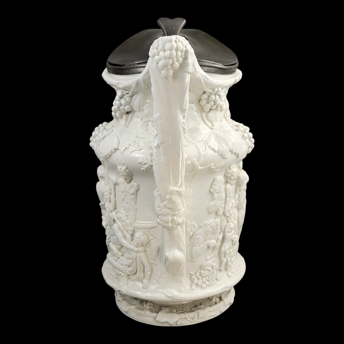 Large Charles Meigh Relief-moulded Pitcher “bacchanalian Dance”, 1844-photo-2