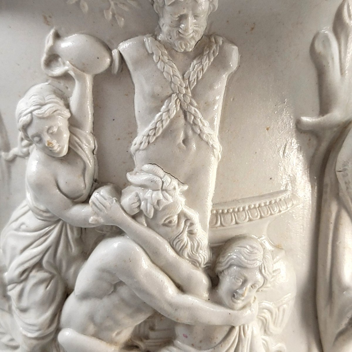 Large Charles Meigh Relief-moulded Pitcher “bacchanalian Dance”, 1844-photo-8