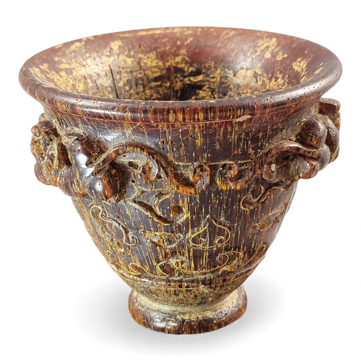 Chinese Carved Libation Cup With Archaistic Motifs, Late Qing/republic-photo-8