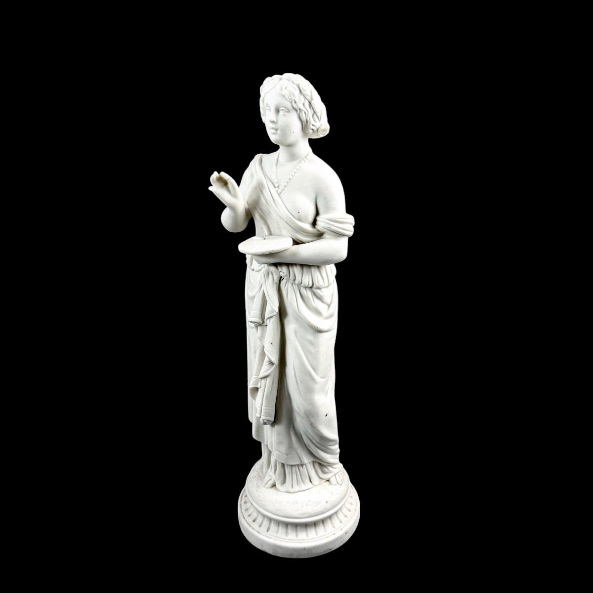 Figure en biscuit néoclassique, Angleterre, vers 1850