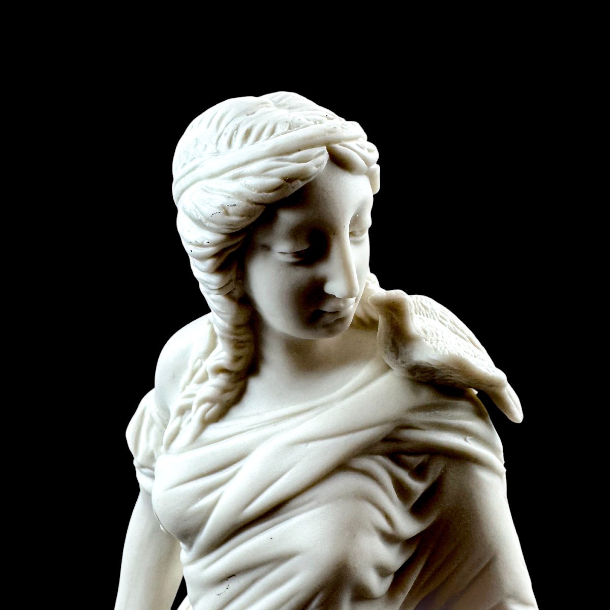 Figure en biscuit de Parian, époque victorienne, fin du XIXe siècle-photo-4
