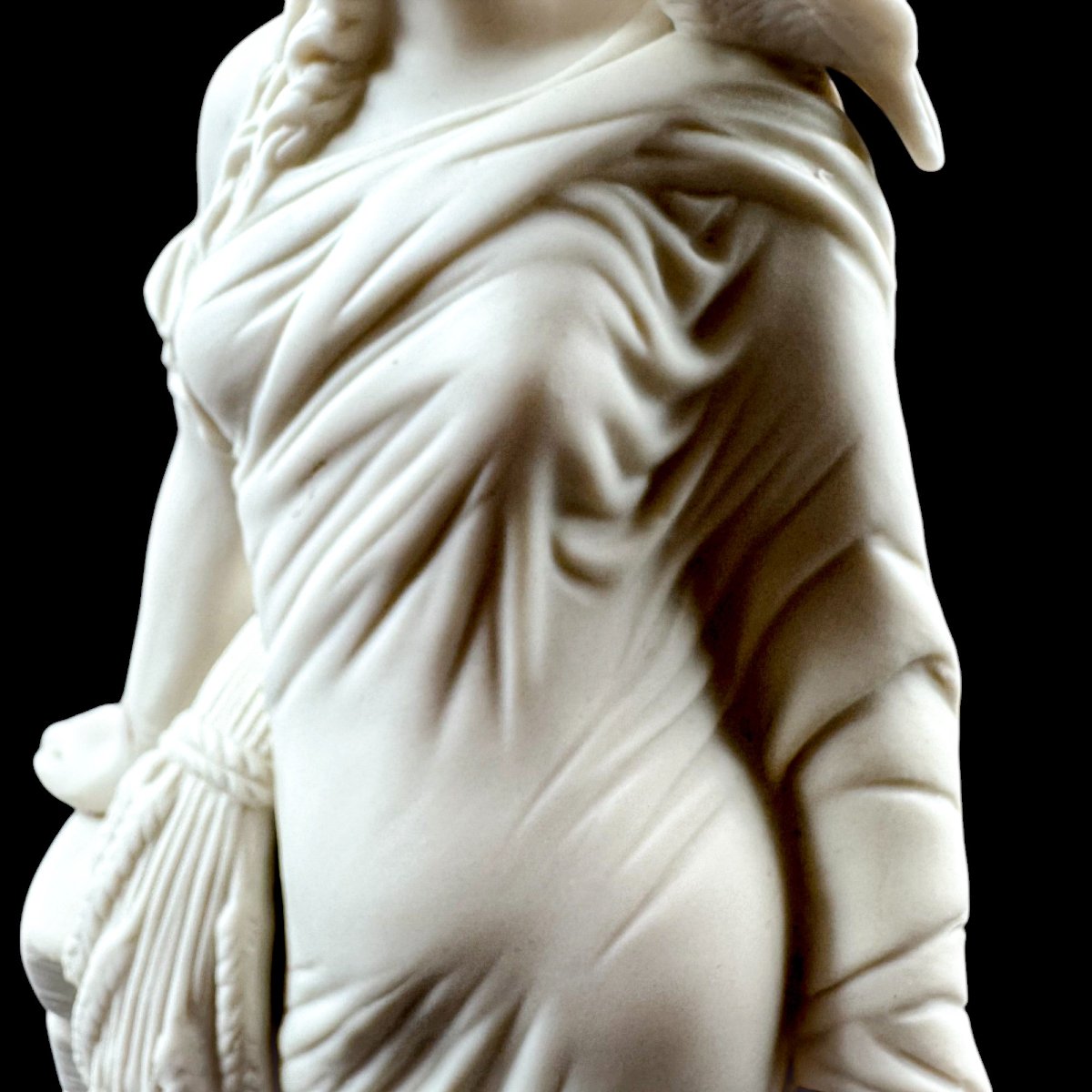 Figure en biscuit de Parian, époque victorienne, fin du XIXe siècle-photo-5