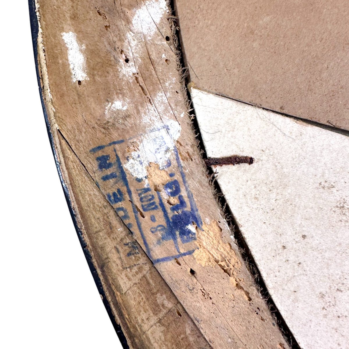 Bown Jones, « Childhood », 1930 – Portrait à l’huile dans un cadre ovalisé ébonisé-photo-5