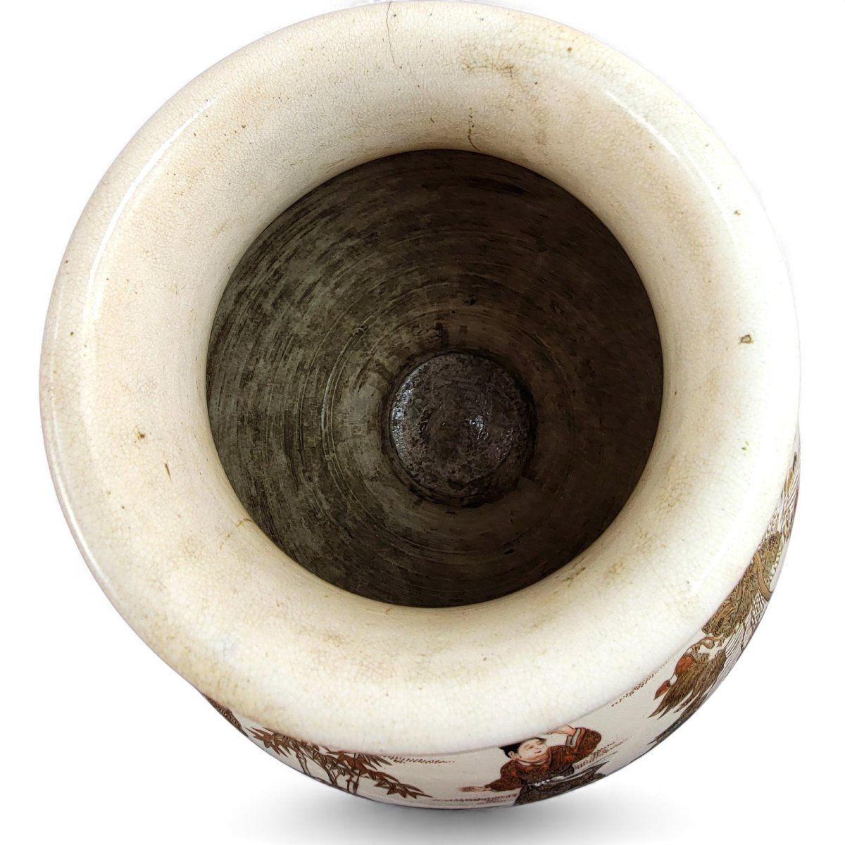 Museum-scale Kyoto Satsuma Vase By Seiko-en Chokei, Meiji Period-photo-3