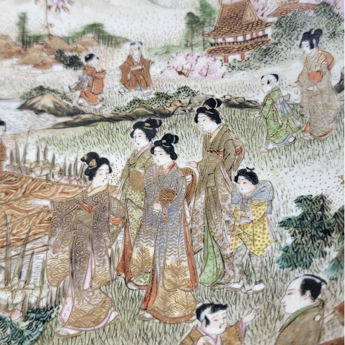 Japanese Satsuma Kyoto Dragon Bowl, Late Meiji-photo-7