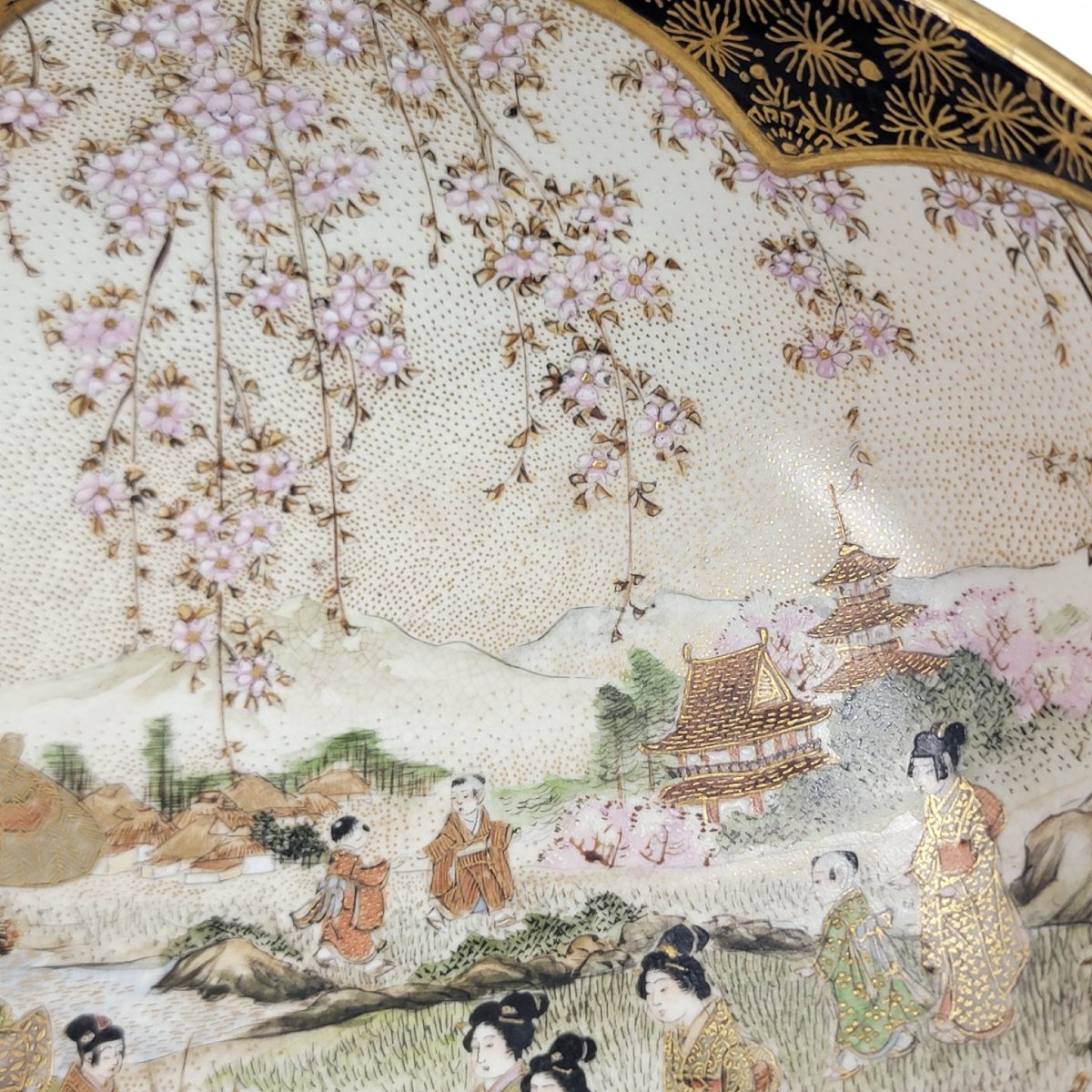 Japanese Satsuma Kyoto Dragon Bowl, Late Meiji-photo-8