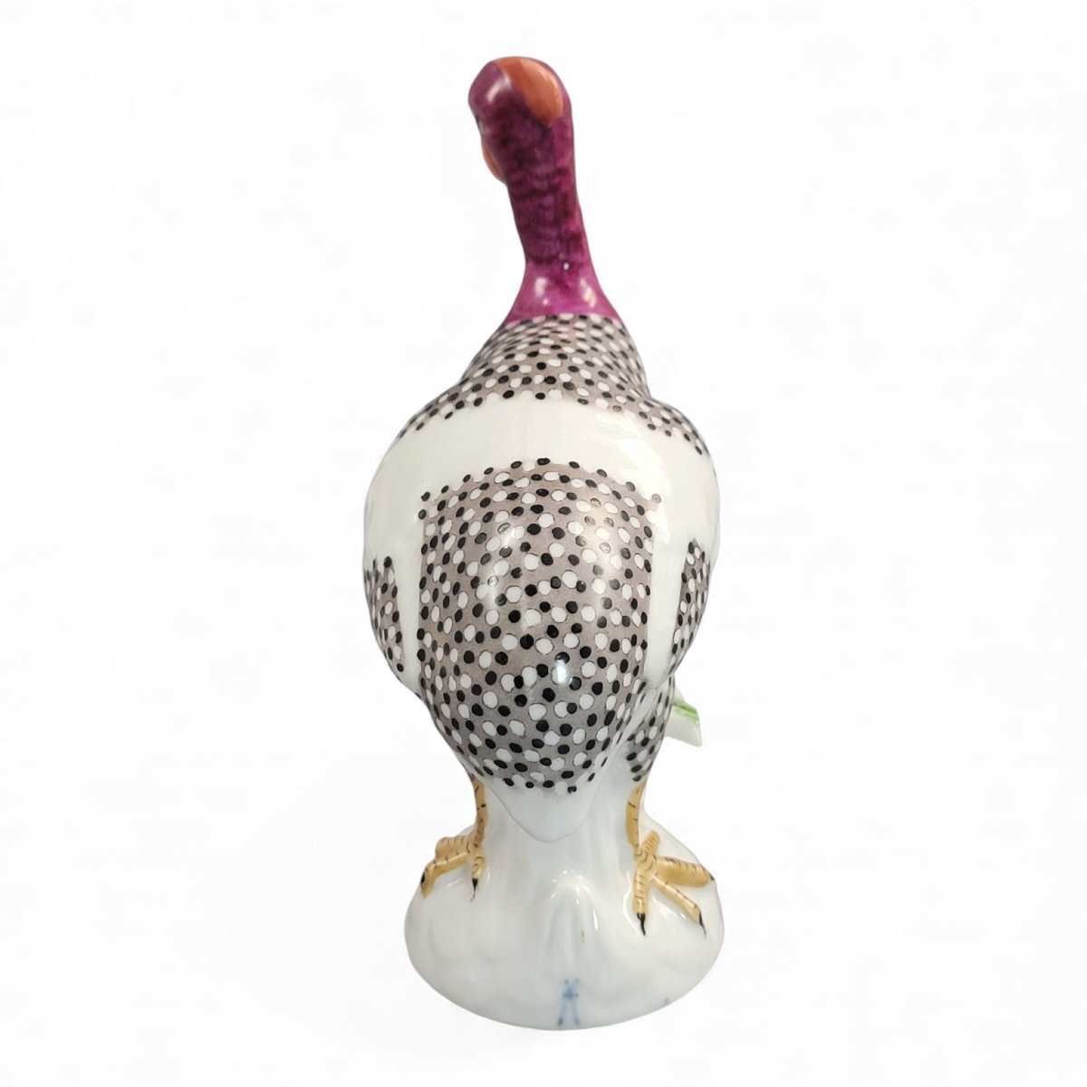 Samson Pair Of Guinea Fowl, Paris C.1845-photo-3