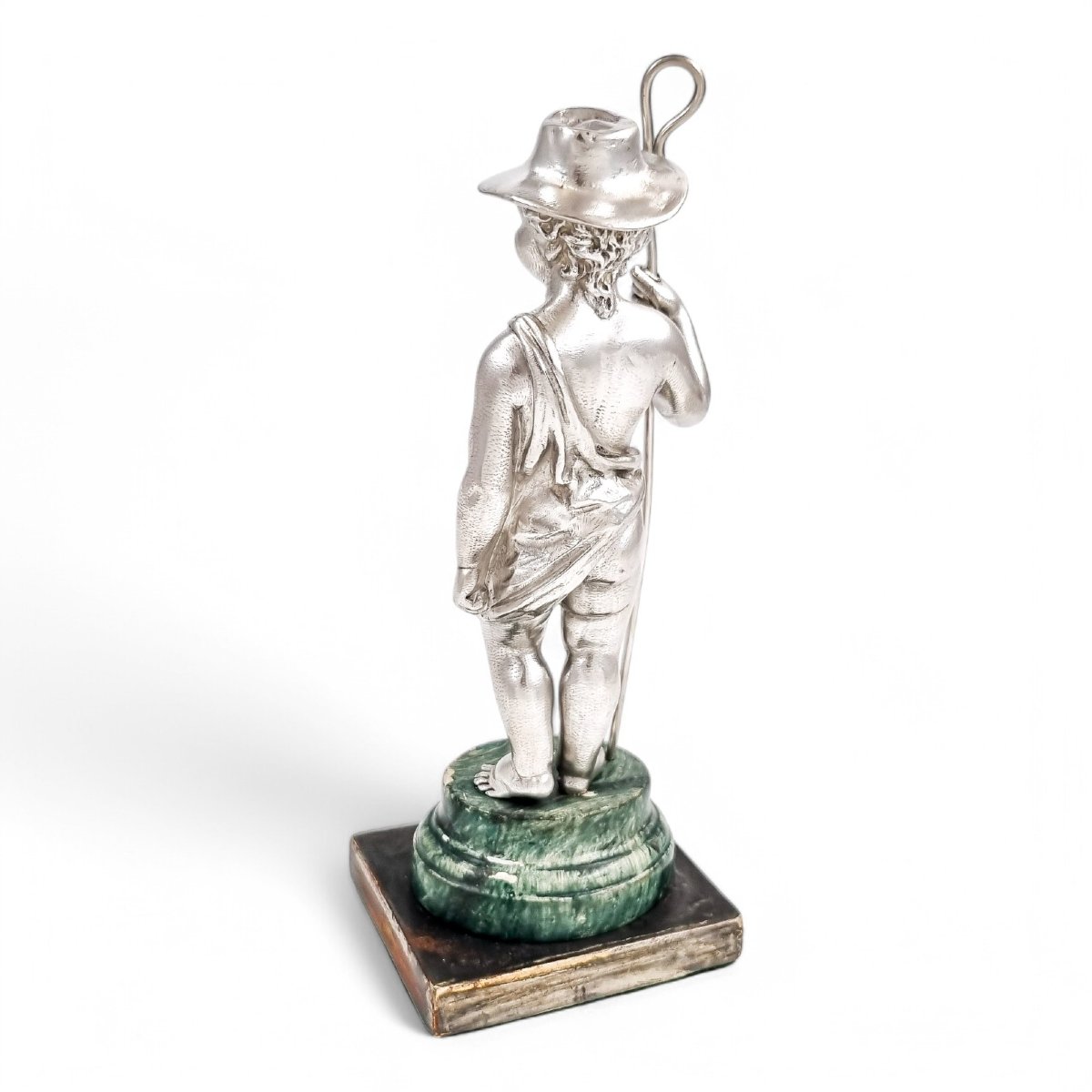 Barnard Sterling Silver Shepherd Boy Figure, C. 1860s-photo-3