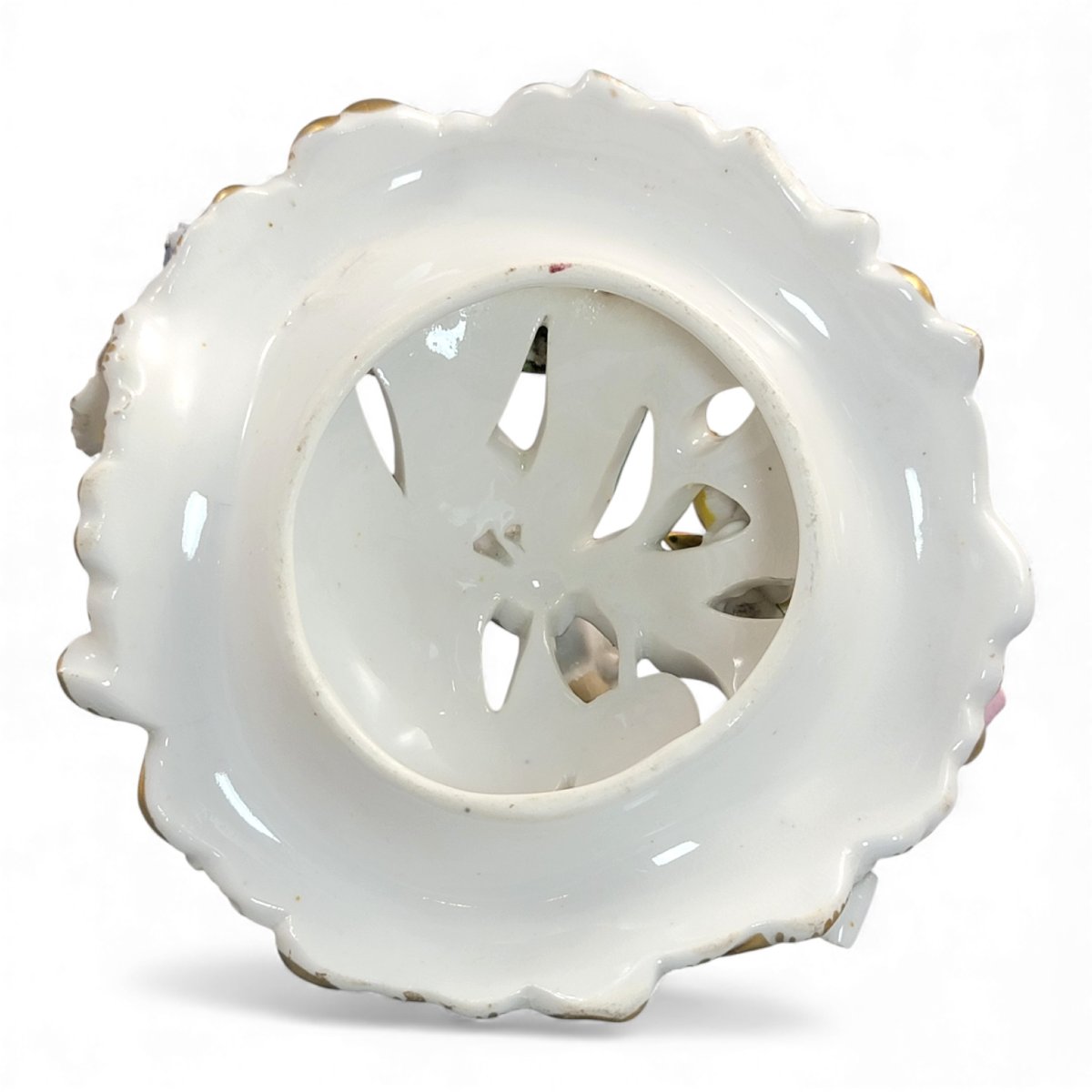 Vase Ajouré Coalport à Fleurs Appliquées, Style Coalbrookdale, c.1835–1845-photo-7