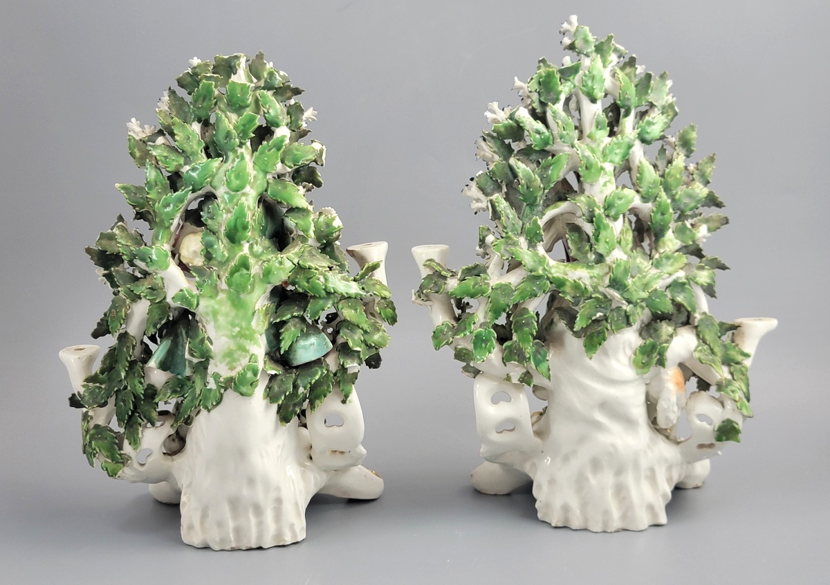 Derby Pair Of Candlestick Figures, Musicians With Bocage, C.1765     -photo-3