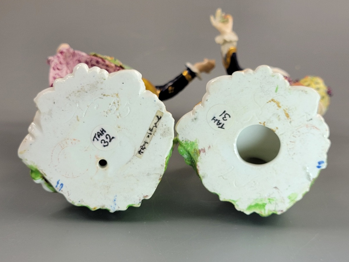 Pair Of Derby Porcelain Figurines "the Dresden Shepherds", Bloor Period, Circa 1825 -photo-2