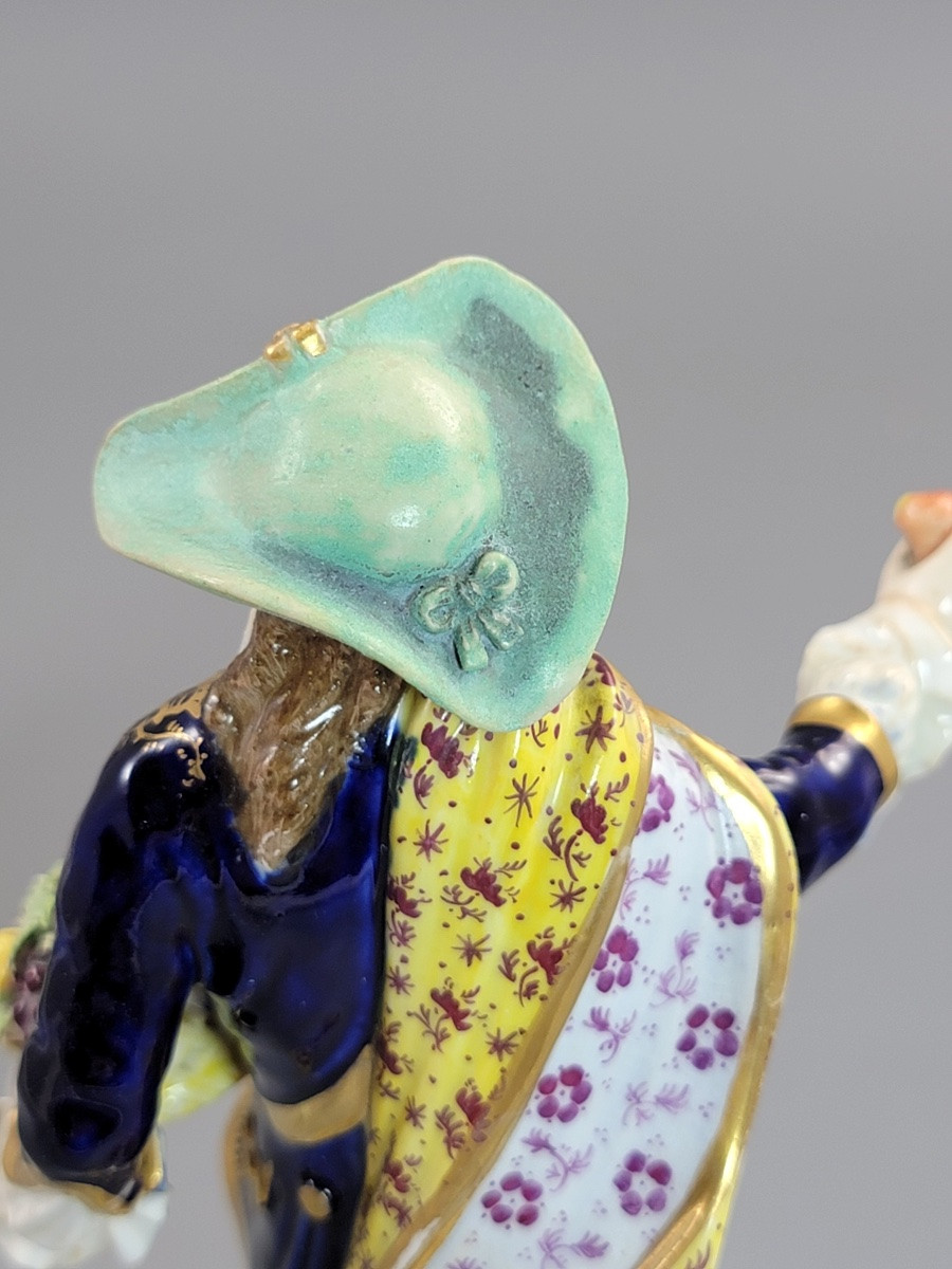 Pair Of Derby Porcelain Figurines "the Dresden Shepherds", Bloor Period, Circa 1825 -photo-5