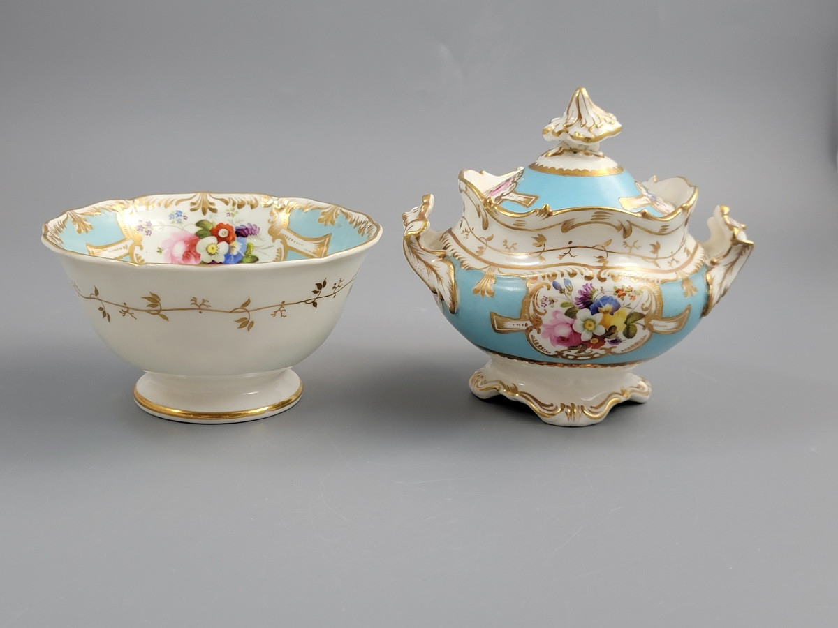 Service à thé en porcelaine Old Paris, style Petit, époque Louis-Philippe I, vers 1840-photo-4