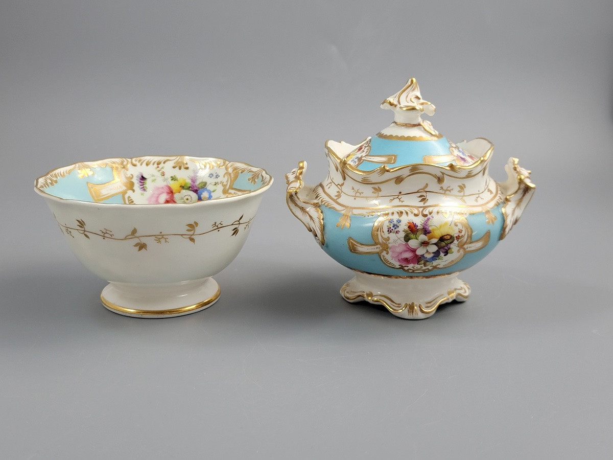 Service à thé en porcelaine Old Paris, style Petit, époque Louis-Philippe I, vers 1840-photo-5