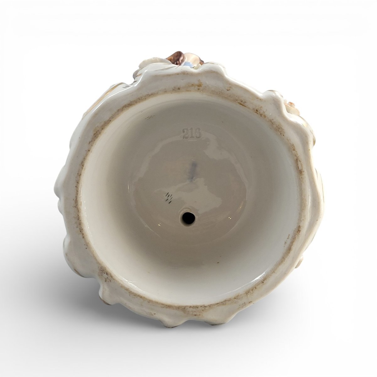 Pair Of Large Sitzendorf Figural Porcelain Candlesticks, Germany, C.1890-photo-5