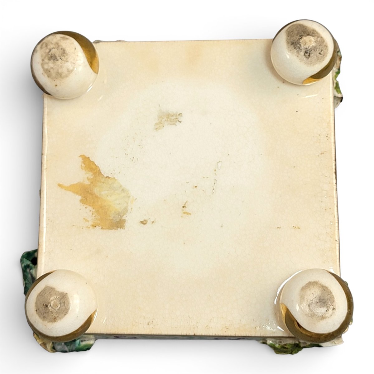 Antique German Porcelain Inkstand With Schneeballen Decoration, Saxony, C.1800-photo-2