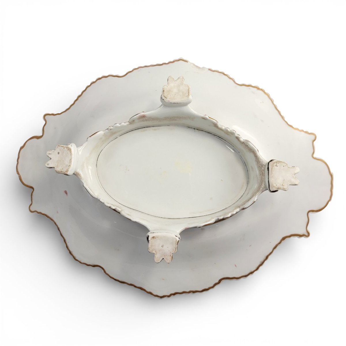 Early 19th Century Chamberlain’s Worcester Presentation Dish With Twin Handles, C.1815–1820-photo-2
