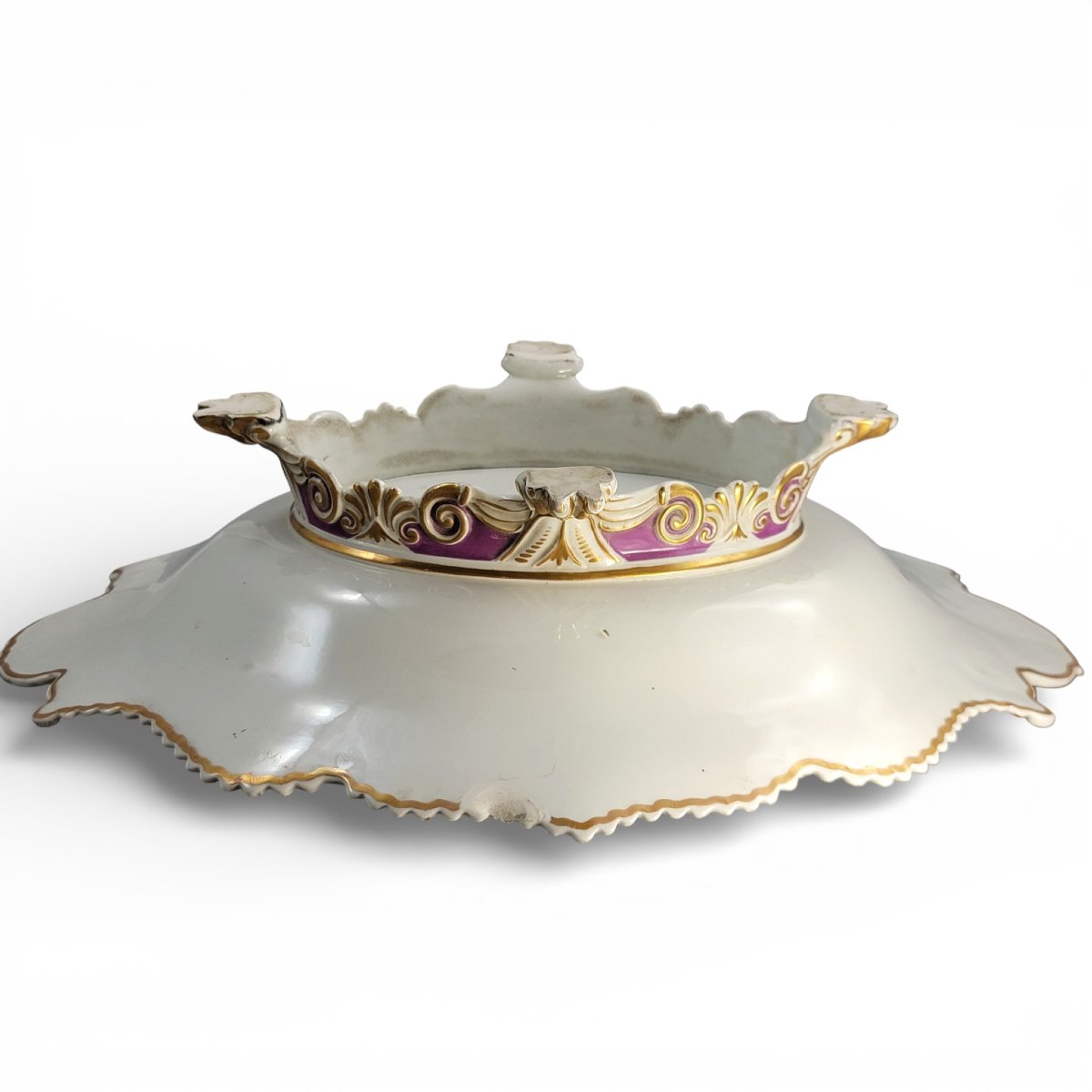 Early 19th Century Chamberlain’s Worcester Presentation Dish With Twin Handles, C.1815–1820-photo-3