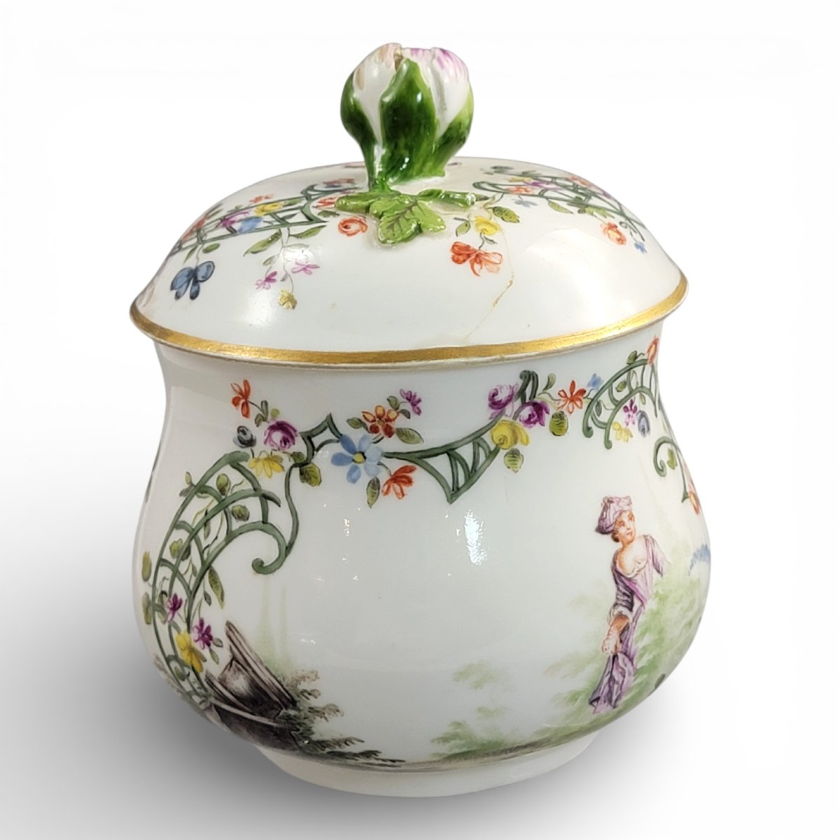 Sucrier en porcelaine de Meissen avec couvercle, période Marcolini, c.1774-photo-3