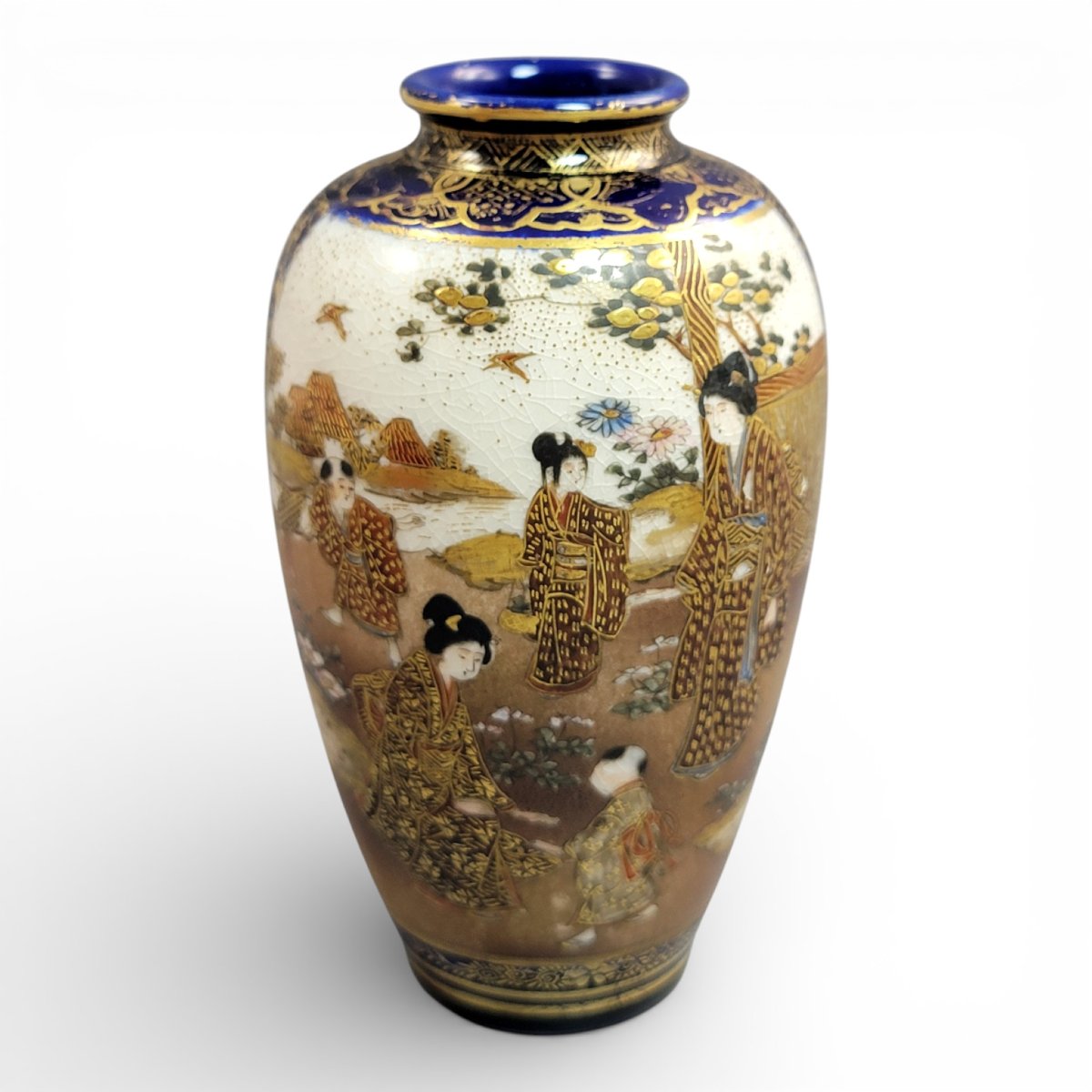 Vase Satsuma d’Époque Meiji, Cercle de Kinkozan, vers 1890-photo-3