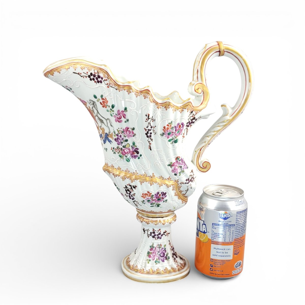 Samson Paris Armorial Ewer In Helm Form, Late 19th Century-photo-1