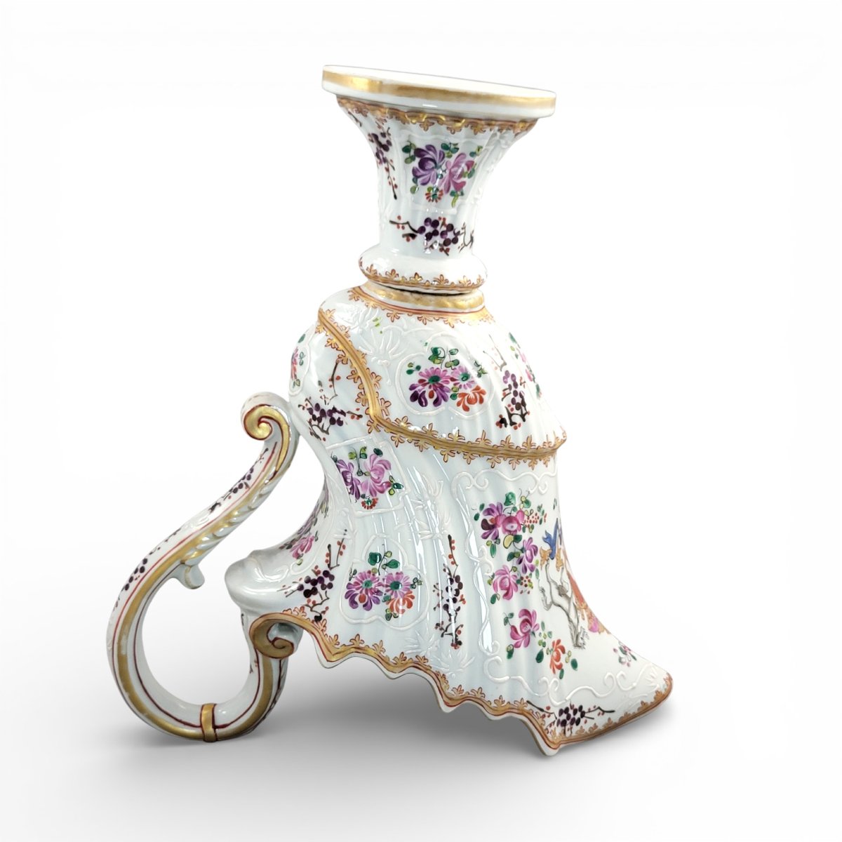 Samson Paris Armorial Ewer In Helm Form, Late 19th Century-photo-3