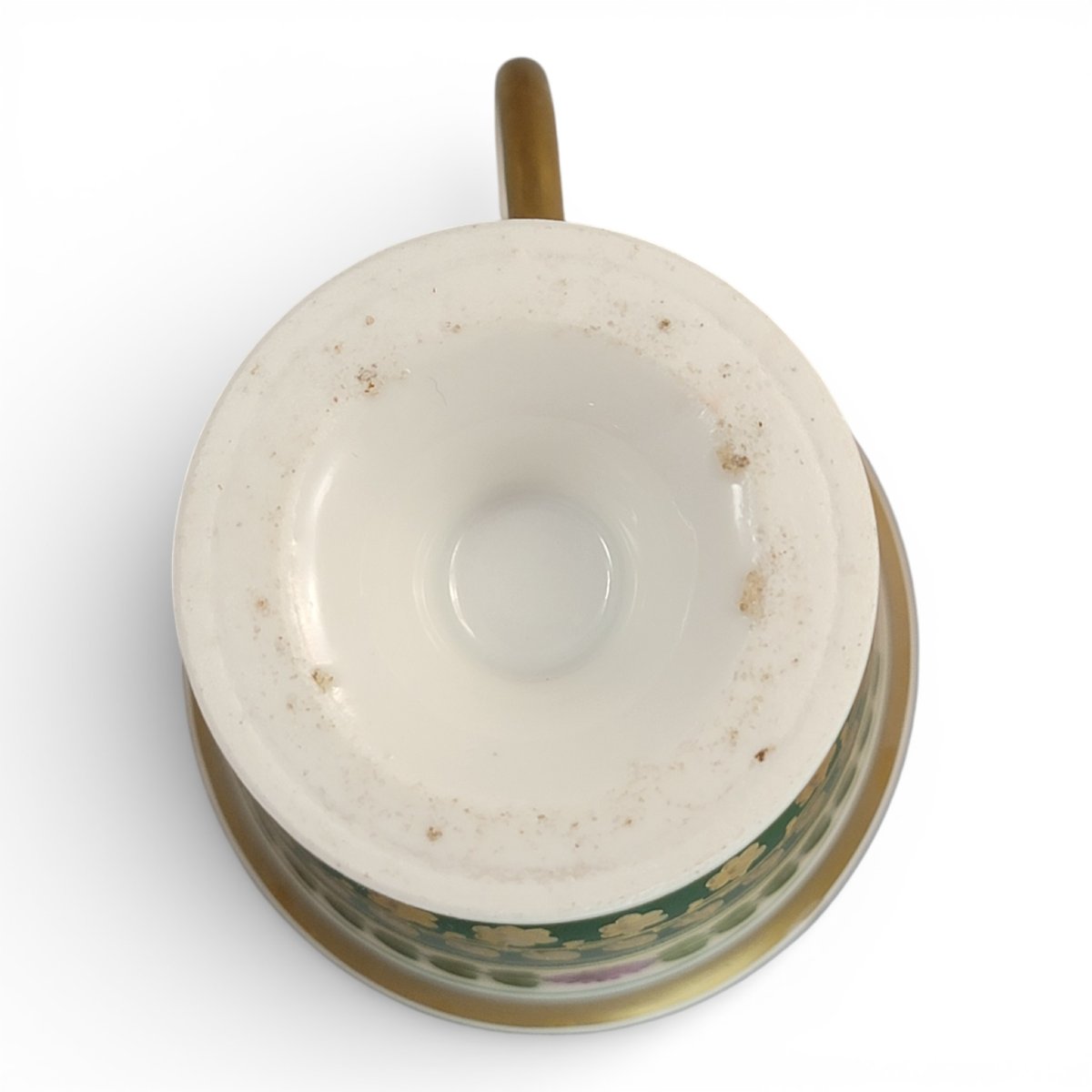 Tasse et soucoupe en porcelaine Empire de Bohême, Giesshübel (Kysibl), vers 1820-photo-4