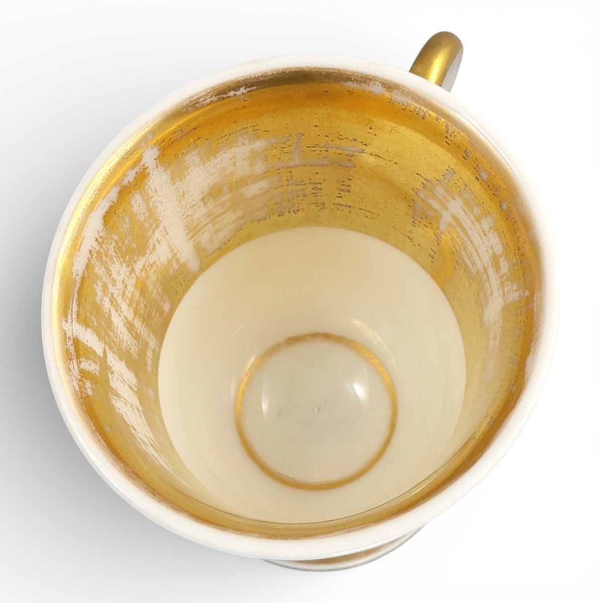Tasse et soucoupe en porcelaine Empire de Bohême, Giesshübel (Kysibl), vers 1820-photo-5