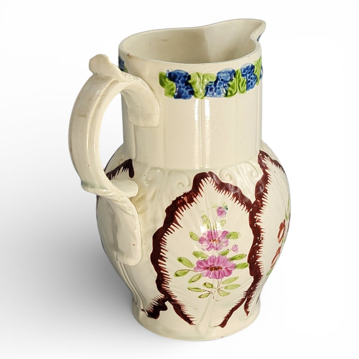 Staffordshire Pearlware Cabbage Leaf Jug, England, Circa 1790–1800-photo-3