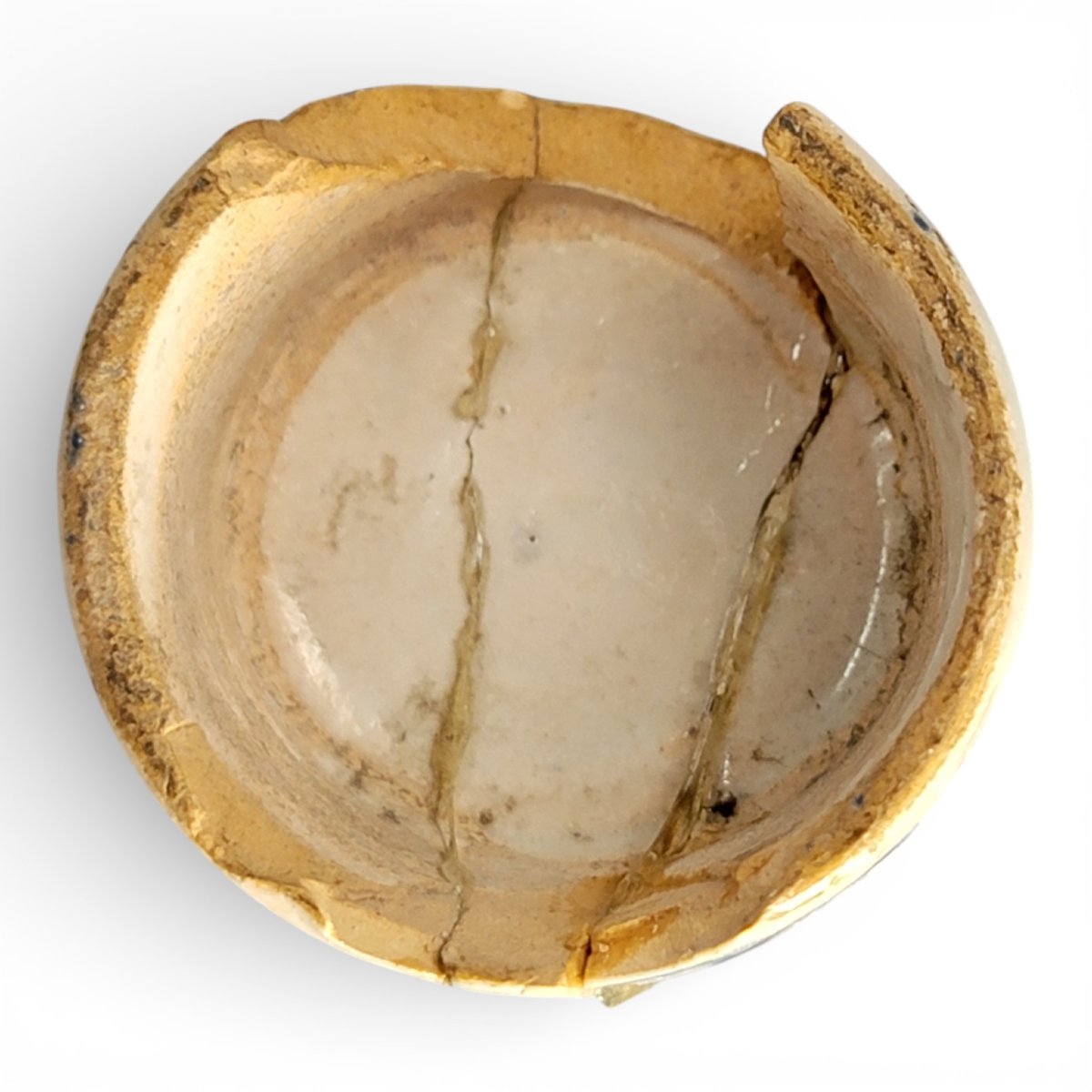 Théière/Boîte à thé Delft (Pays-Bas), faïence bleu & blanc, chinoiserie, XVIIIe-photo-4