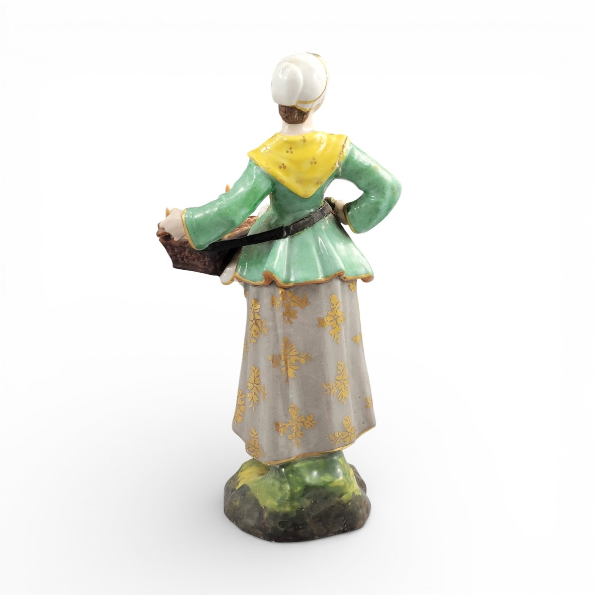 Figurine en porcelaine de Derby, marchande de pains, vers 1800-photo-4