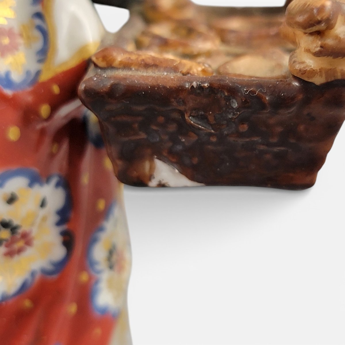 Figurine en porcelaine de Derby, marchande de pains, vers 1800-photo-5