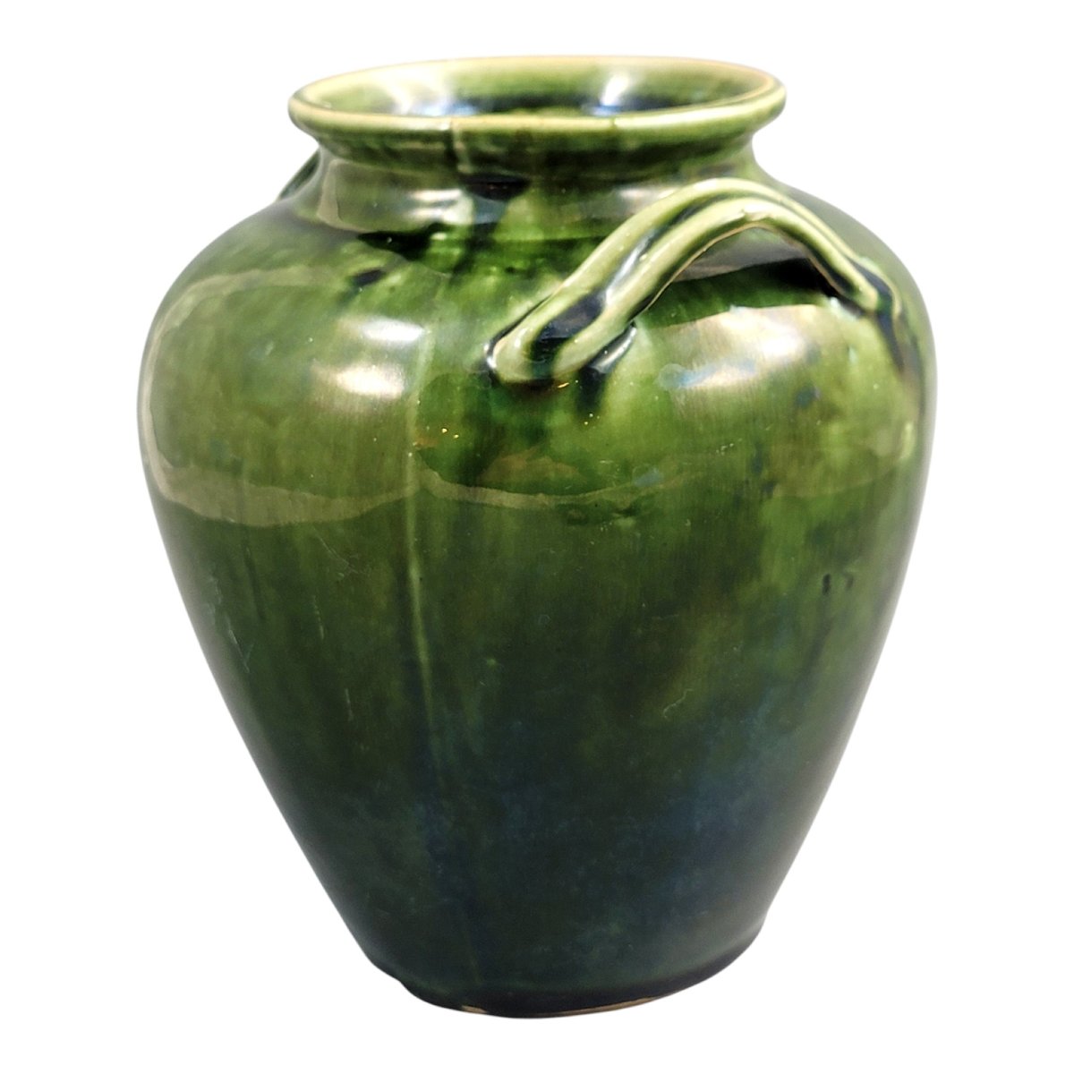 Handmade Southern French Green Glazed Terracotta Confit Jar, C.1870–1890-photo-2