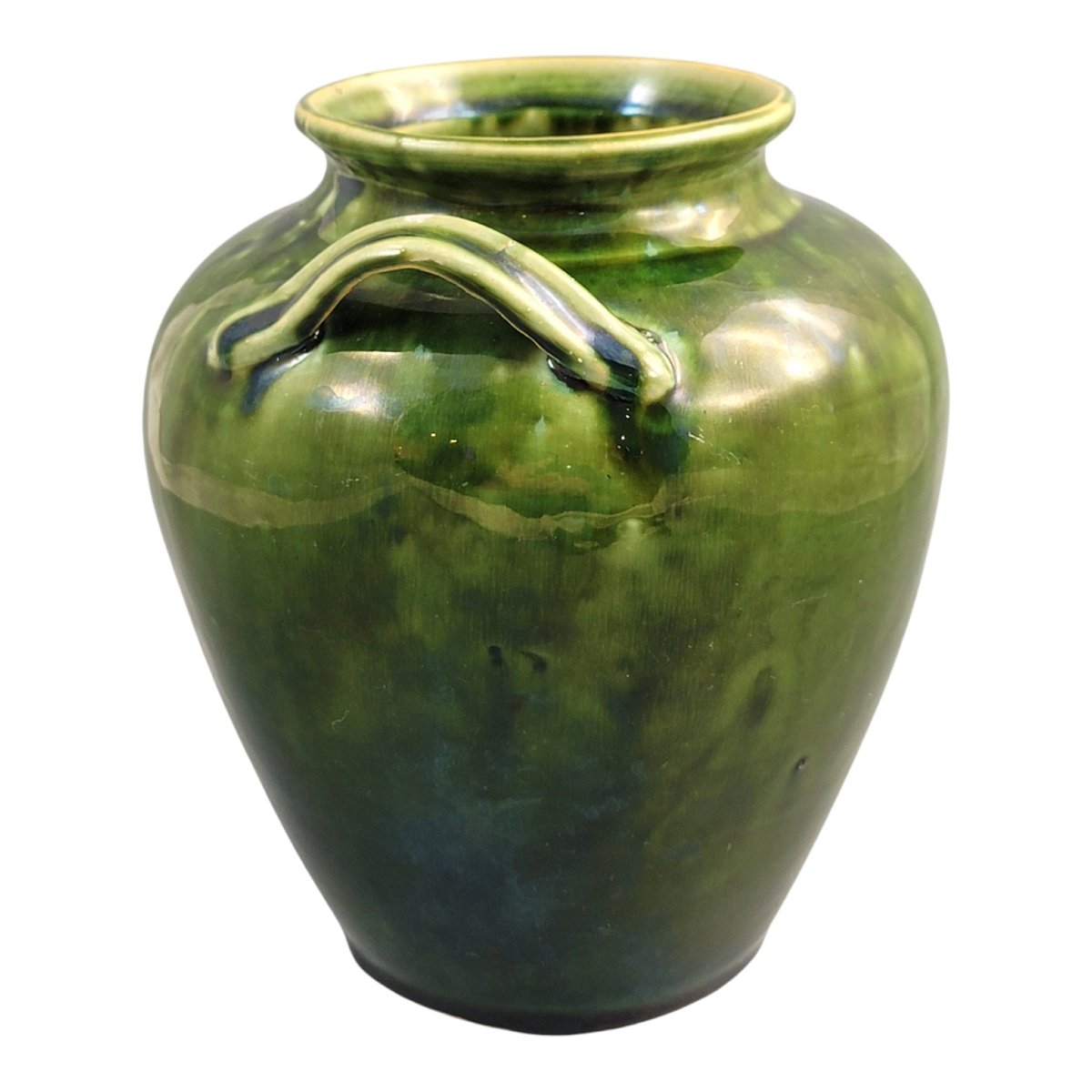 Handmade Southern French Green Glazed Terracotta Confit Jar, C.1870–1890-photo-3