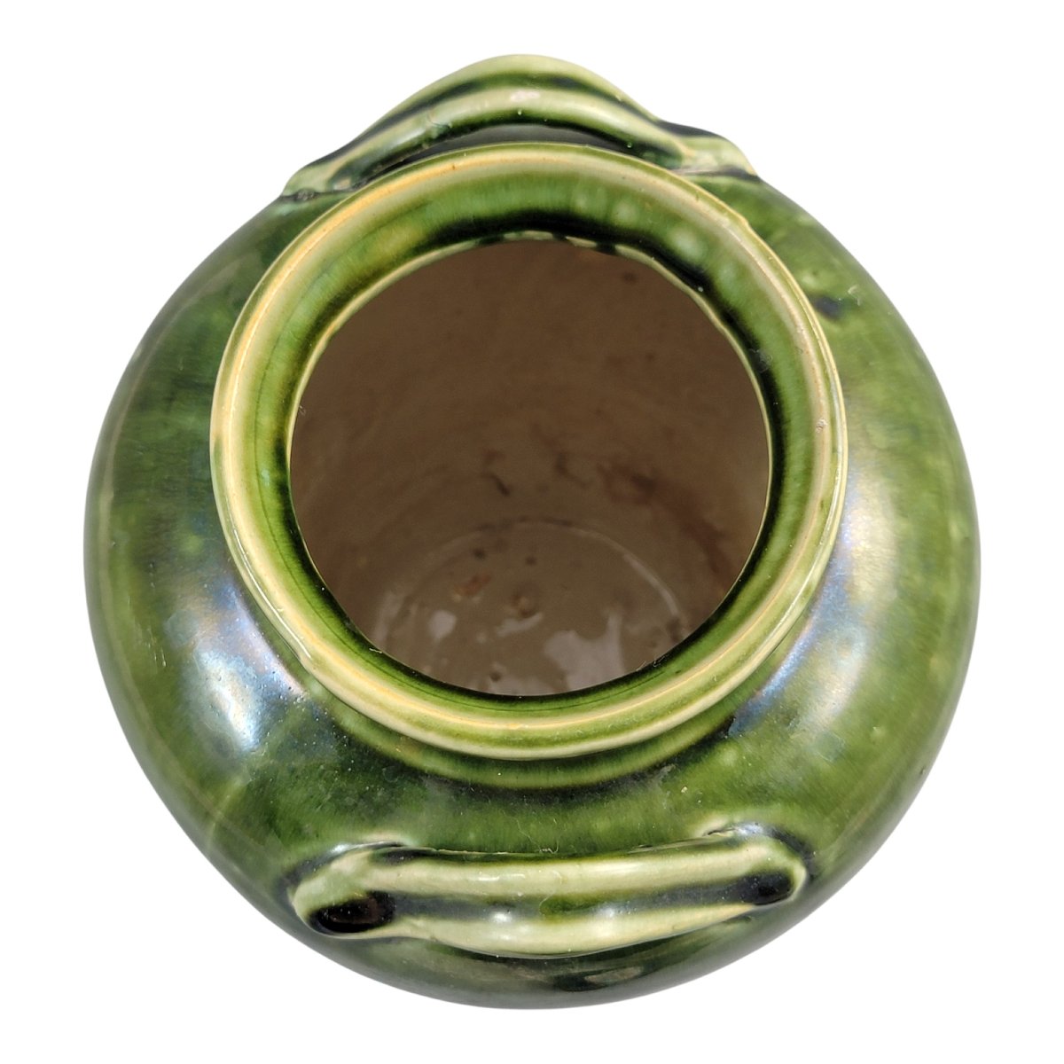 Handmade Southern French Green Glazed Terracotta Confit Jar, C.1870–1890-photo-3