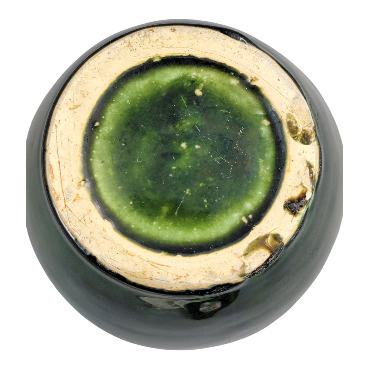 Handmade Southern French Green Glazed Terracotta Confit Jar, C.1870–1890-photo-4