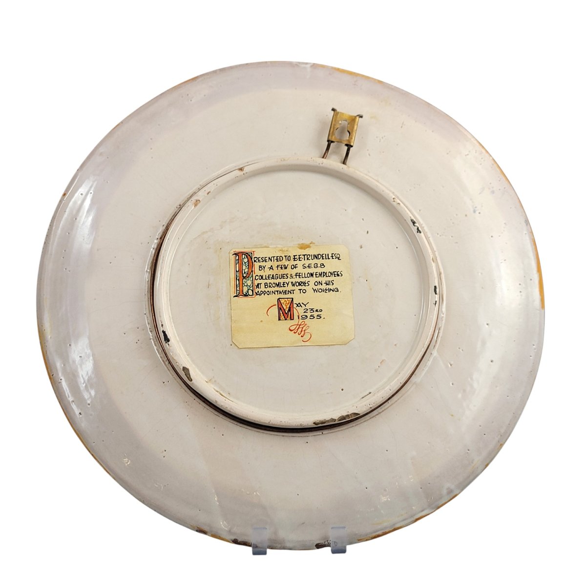 Large Italian Istoriato Revival Maiolica Charger, Pesaro School, Classical Heroic Scene, C. 189-photo-3