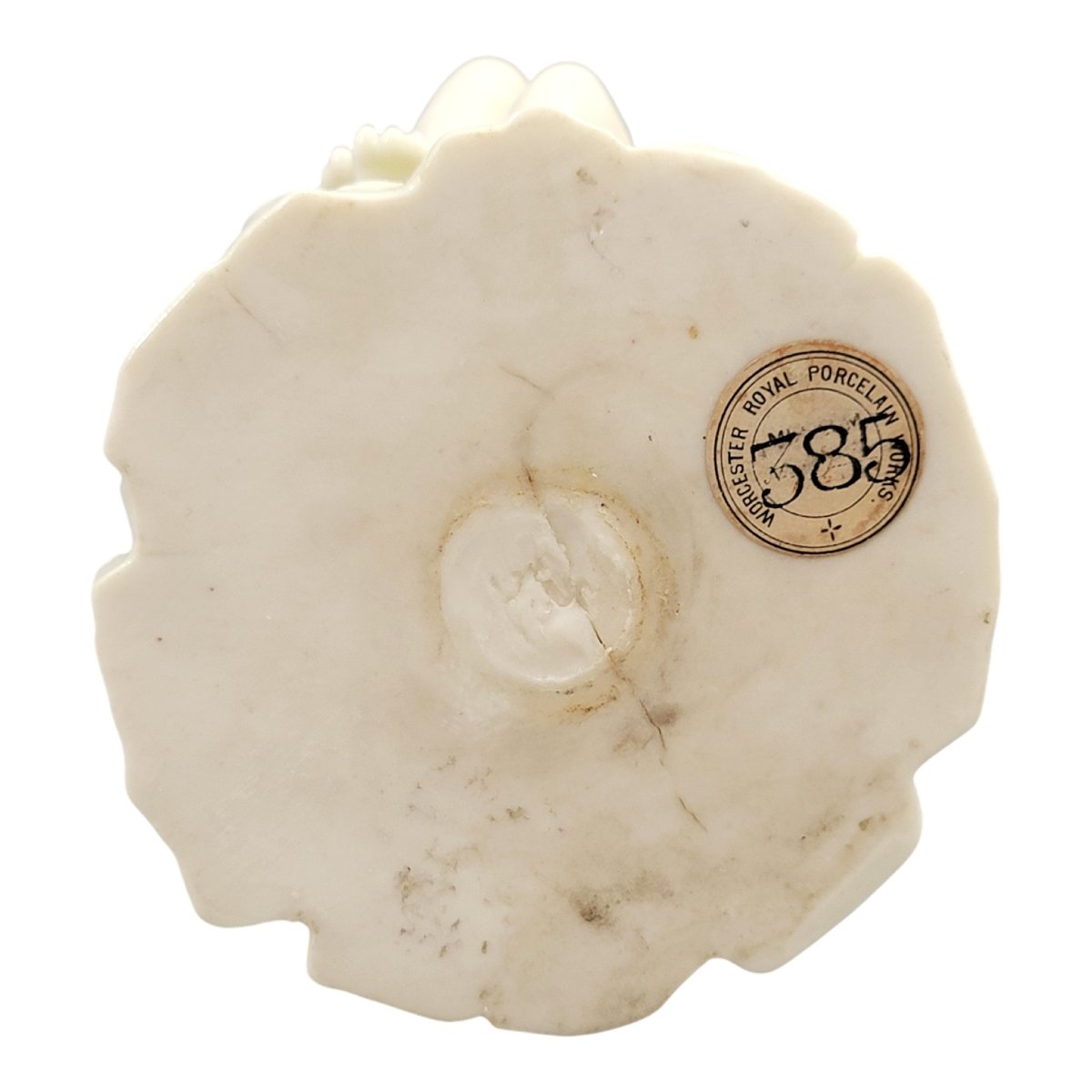 Royal Worcester, sculpture en porcelaine irisée d’une jeune femme avec lézard, vers 1870-photo-7