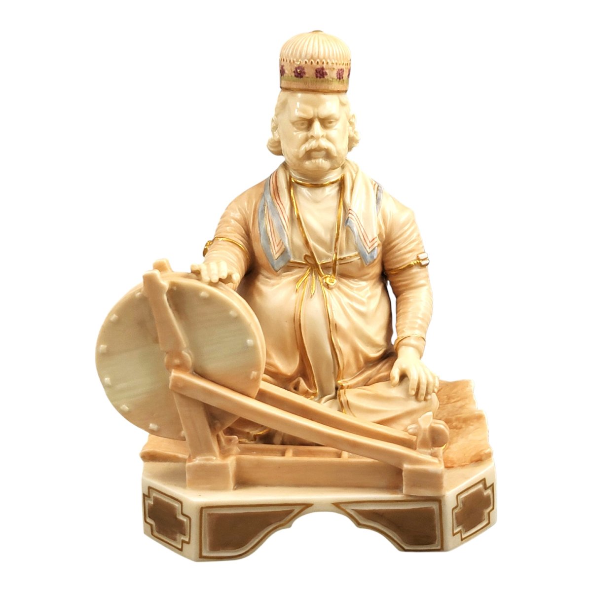 Royal Worcester Indian Craftsmen Porcelain Figure “shaban”, 1888-photo-2