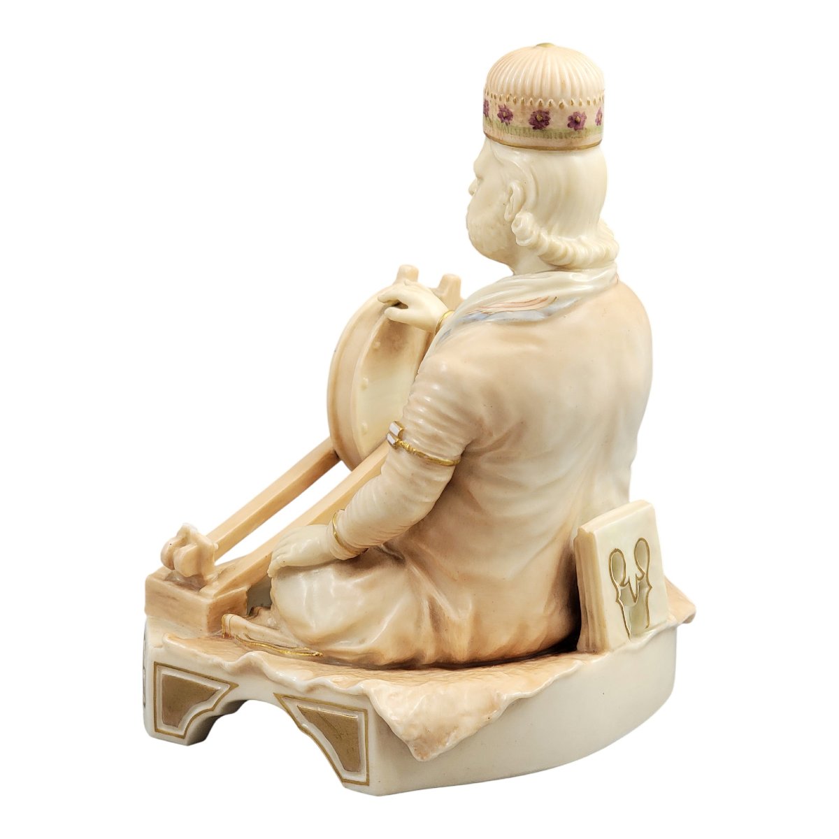 Royal Worcester Indian Craftsmen Porcelain Figure “shaban”, 1888-photo-4