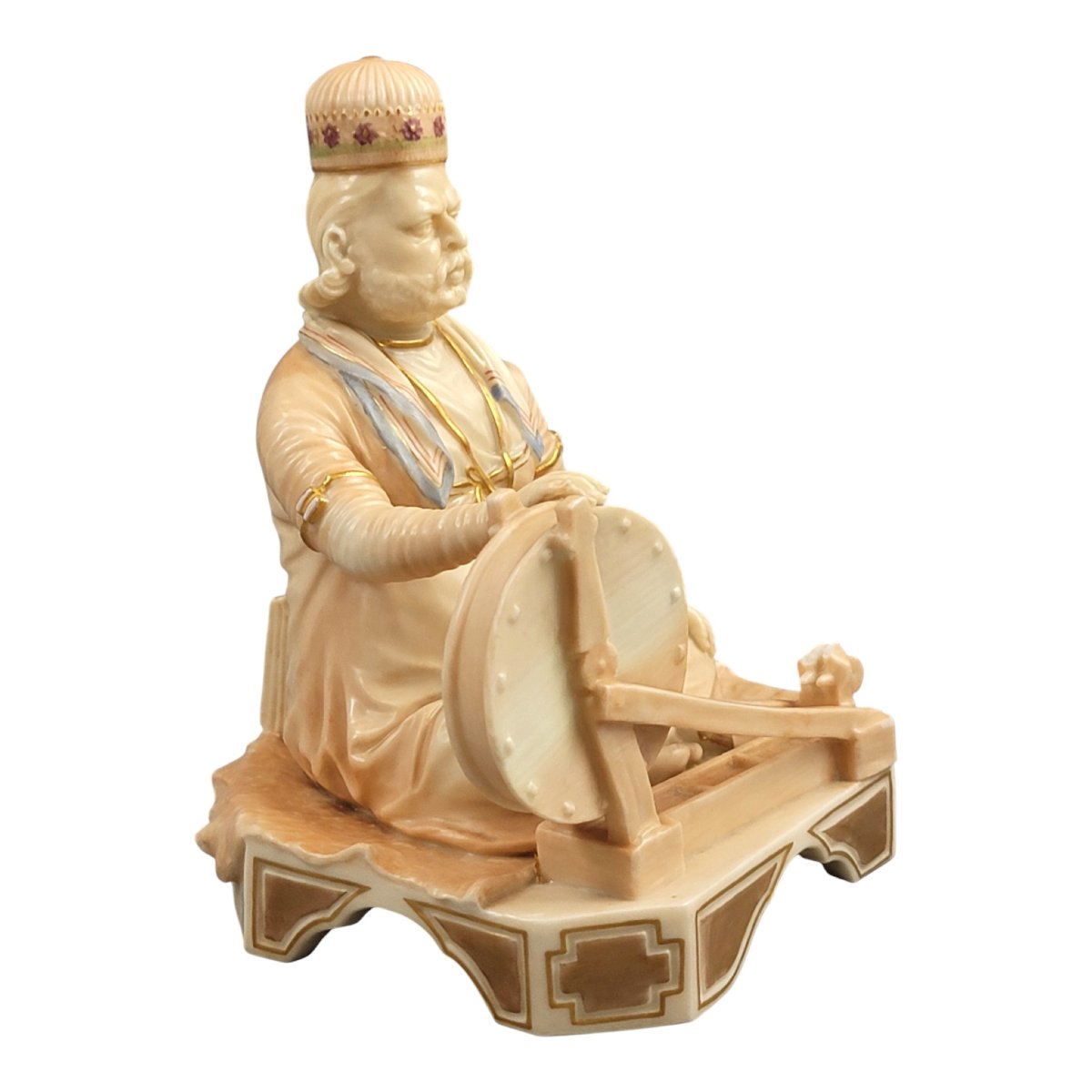 Royal Worcester Indian Craftsmen Porcelain Figure “shaban”, 1888-photo-3