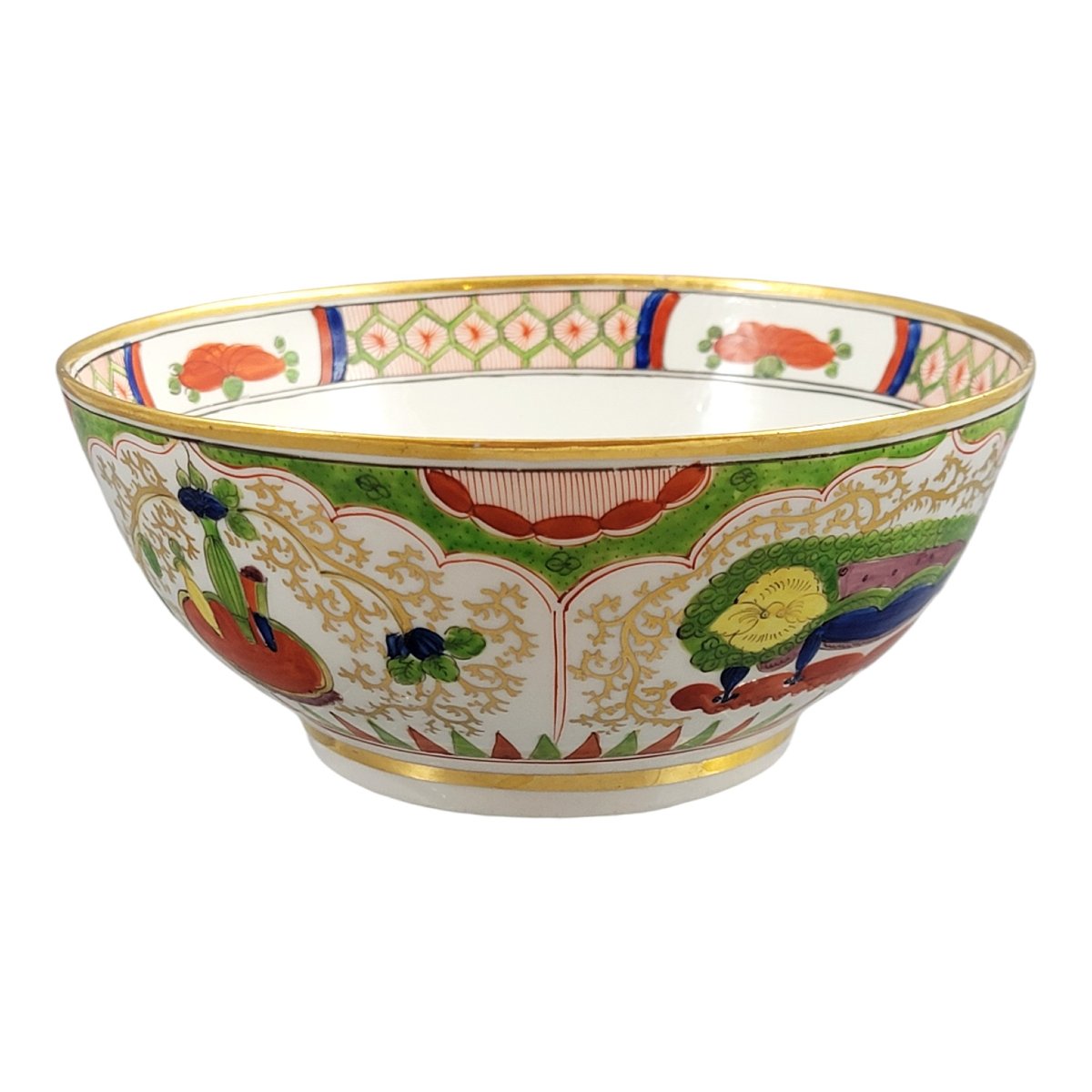 Coupe Worcester décor Dragon in Compartments, Flight Barr & Barr, vers 1815-photo-3
